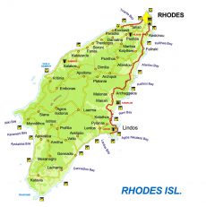 Rhodes Greece Map | Travel Guide Rhodes | Vacation in Greece